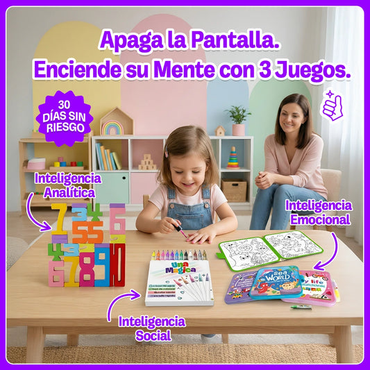 Raveliza™ UnaMagica Set creativo y educativo 3 en 1