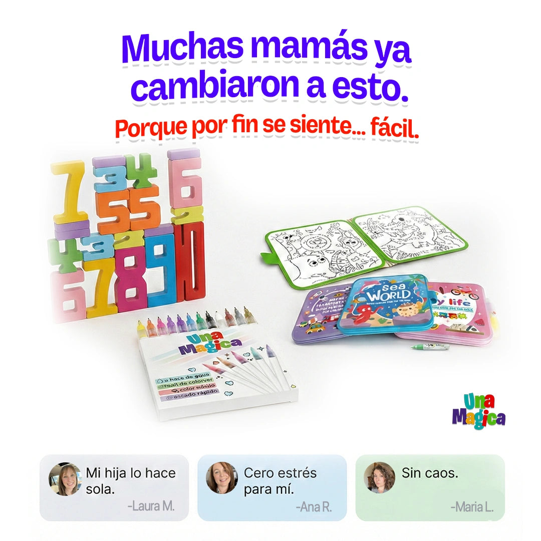 Raveliza™ UnaMagica Set creativo y educativo 3 en 1